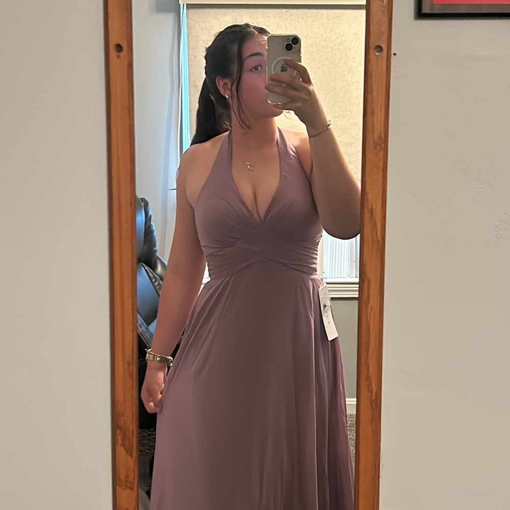 Azazie Tessie Wisteria Backless Dress - Picture 5 of 5